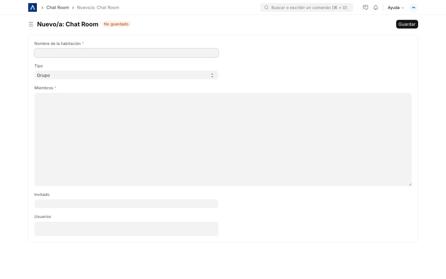 Sala de chat en SFUN para comunicación en tiempo real con las familias