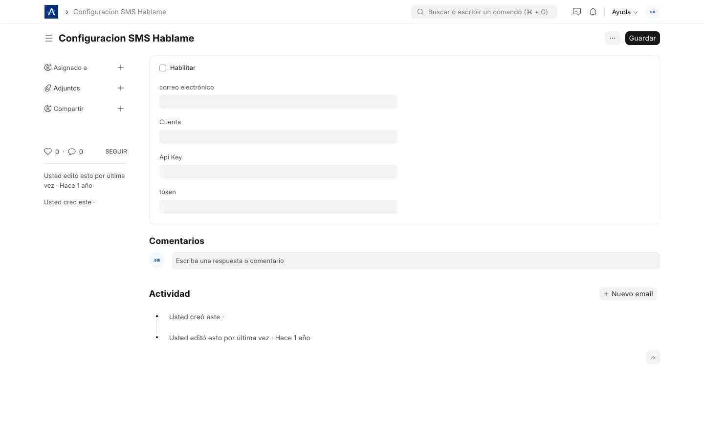Configuración de Háblame SMS en SFUN con ruta de respaldo para continuidad