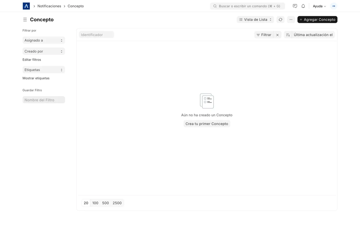 Configuración de conceptos de costo en el módulo financiero de SFUN